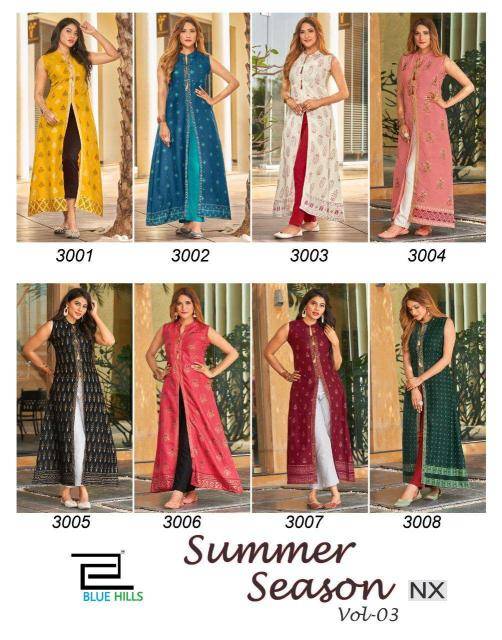 Blue hills summer season vol -3nx Wholesale Kurti manufacturers in Delhi